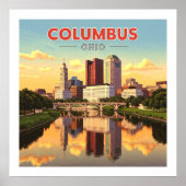 Vintag Columbus Ohio Poster (Vorne)