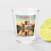 Vintag Columbus Ohio Schnapsglas (Vorderseite)