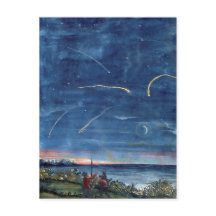 Vintag Comet Book Illustration Etoiles Couzantes