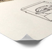 Vintag Compass Poster (Ecke)