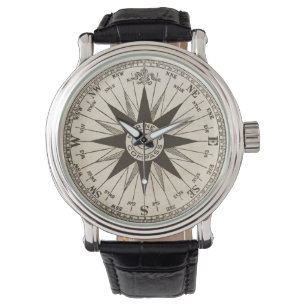 Vintag Compass-Rose Armbanduhr