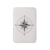 Vintag Compass-Rose  Badematte (Vorderseite Vertikal)