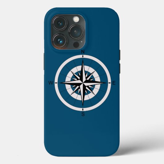 Vintag Compass-Rose Case-Mate iPhone Hülle (Rückseite)