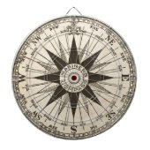 Vintag Compass-Rose Dartscheibe (vorne)