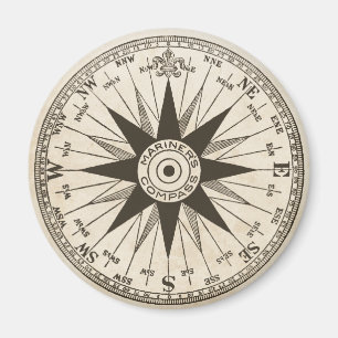 Vintag Compass Rose Magnet