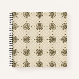 Vintag Compass-Rose Notizblock