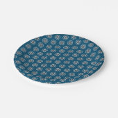 Vintag Compass-Rose Pappteller (Schrägansicht)