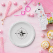 Vintag Compass-Rose   Pappteller (Party)