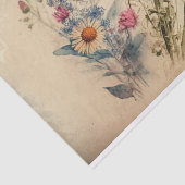 Vintag Compass-Wildblume Seidenpapier (Ausschnitt)