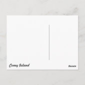 Vintag Coney Island, Luna Park Postkarte (Rückseite)