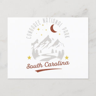 Vintag Congaree Nationalpark Süd Caroline Postkarte