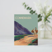 Vintag Connemara Ireland Travel Postcard Postkarte (Stehend Vorderseite)