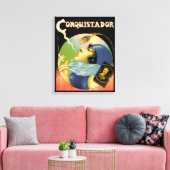 Vintag Conquistador Cigarettes Tobacco Leinwanddruck (Insitu (Wohnzimmer))