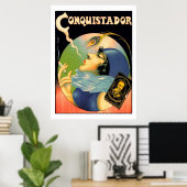 Vintag Conquistador Cigarettes Tobacco Poster (Heimbüro)