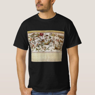 Vintag Constellation Star Map von Backer und Broen T-Shirt