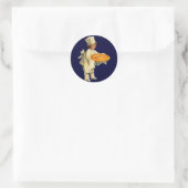 Vintag-Cook-Aufkleber Runder Aufkleber (Tasche)