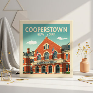 Vintag Cooperstown New York Fliese