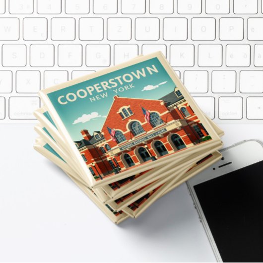 Vintag Cooperstown New York Magnet