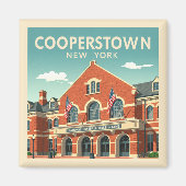 Vintag Cooperstown New York Magnet (Vorne)
