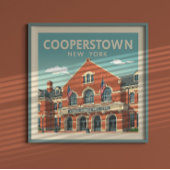 Vintag Cooperstown New York Poster