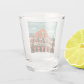 Vintag Cooperstown New York Schnapsglas (Rückseite)