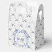 Vintag Coquette Blue Bow Geschenkschachtel (Geöffnet)