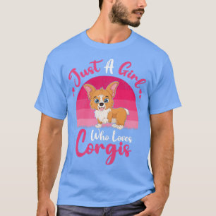 Vintag Corgi Hund Lover Nur ein Mädchen, die Corg T-Shirt