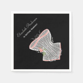 Vintag Corset Personal Lingerie Brautparty Serviette