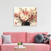Vintag Cosmos Bouquet Leinwanddruck (Insitu (Wohnzimmer))