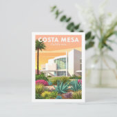 Vintag Costa Mesa Kalifornien Postkarte (Stehend Vorderseite)