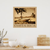 Vintag Costa Rica Poster (Küche)