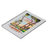 Vintag Cote D'Azur Cannes Notizblock (Linke Seite)