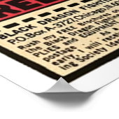 Vintag Count Dante Ad Poster (Ecke)