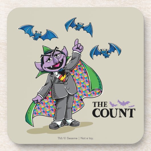 Vintag Count von Count Untersetzer (Vorderseite)