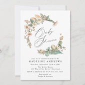 Vintag Country Blumengarten Kinderdusche Einladung (Vorderseite)