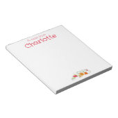 Vintag Country Orange Wildblume Aquarell Notizblock (angewinkelt)