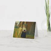 Vintag Courtin Couple Dankeskarte (Vorderseite)