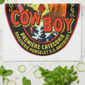 Vintag Cowboy Ale Handtuch (Gefaltet)