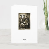 Vintag Cowboy Antiquitäten Männer West Foto Funny Karte (Rückseite)