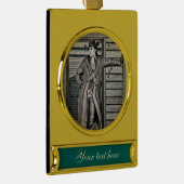 Vintag Cowboy Banner-Ornament Gold (Rechts)