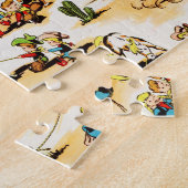 Vintag Cowboy Cowgirl Country Kids Pony Cactus Puzzle (Seite)