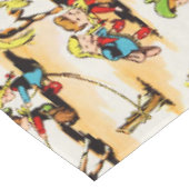 Vintag Cowboy Cowgirl Country Kids Pony Cactus Tischdecke (Schrägansicht)