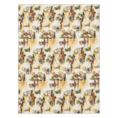 Vintag Cowboy Cowgirl Country Kids Pony Cactus Tischdecke (Vorderseite)