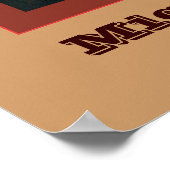 Vintag Cowboy Personalisiert Bar Poster (Ecke)