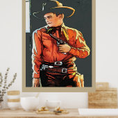 Vintag Cowboy Poster (Küche)