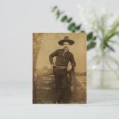 Vintag Cowboy Postkarte (Stehend Vorderseite)