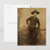 Vintag Cowboy Postkarte (Vorne/Hinten)