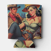 Vintag Cowboy und Cowgirl Dosenkühler (Rückseite)