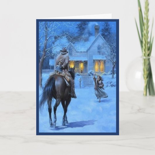 Vintag Cowboy Weihnachten (Vorderseite)