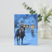 Vintag Cowboy Weihnachten (Stehend Vorderseite)